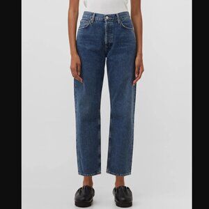 Agolde Wyman Low Rise Vintage Straight Jeans in Vision Size 28
